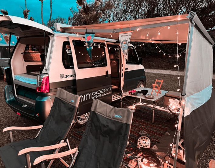 Mini Kamper 露營車出租，提供二人和四人不同的露營方案